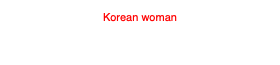 Korean woman